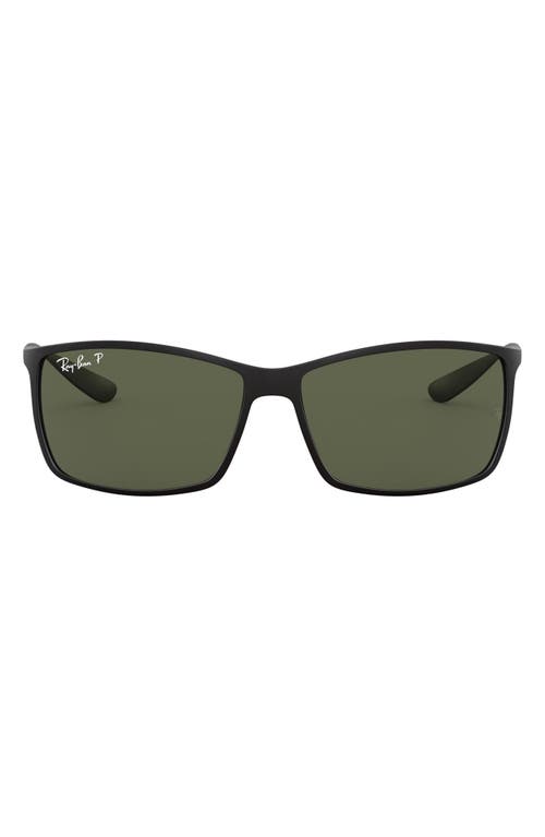 Ray-Ban Liteforce Tech 62mm Polarized Oversize Sunglasses in Matte Black at Nordstrom