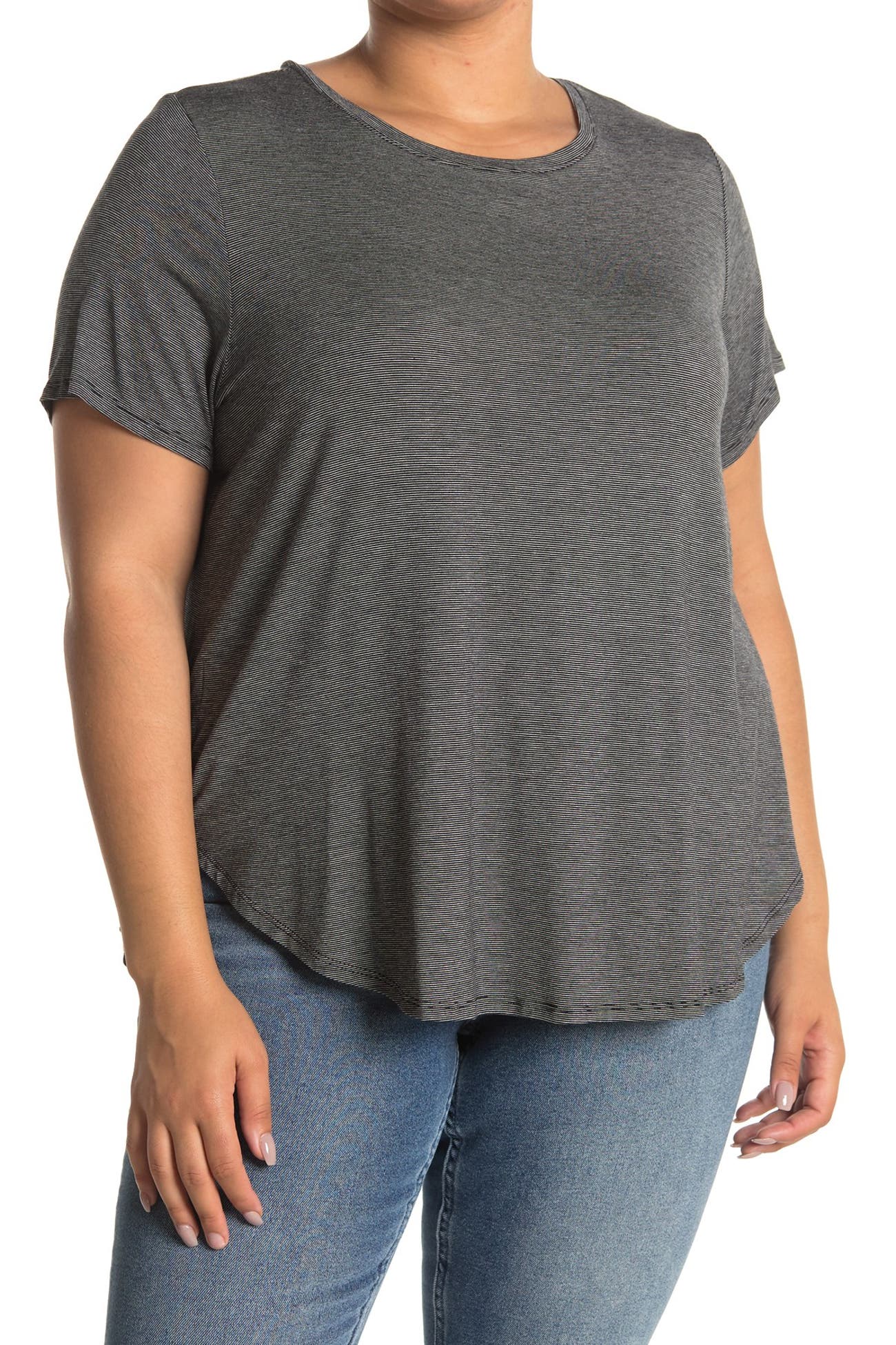 Halogen | Scoop Neck Shirttail Hem Shirt | Nordstrom Rack