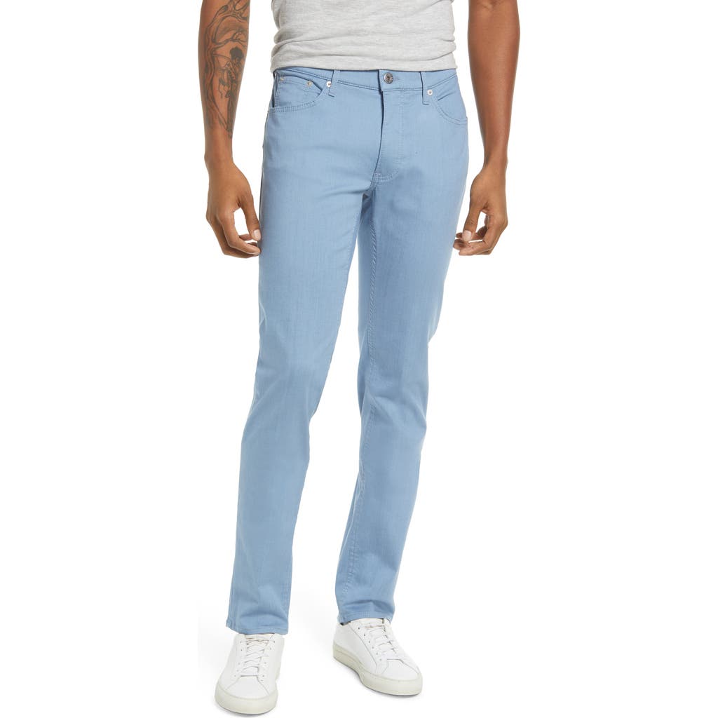 Brax Men's Chuck Slim Fit Five Pocket Pants in Smoke Blue