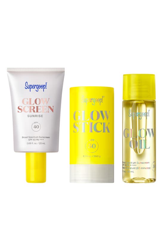 Supergoop !® Endless Glow Season Kit (limited Edition) (nordstrom Exclusive) $70 Value In Pink And Yellow Gradient