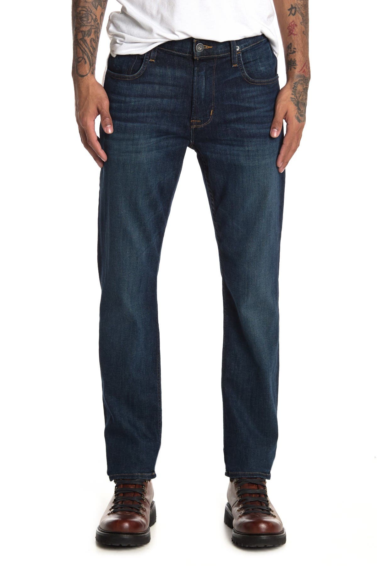 hudson byron straight leg jeans