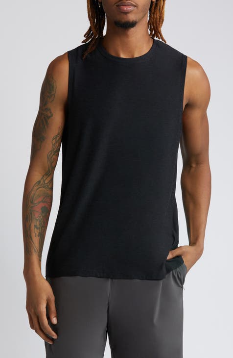  6 Pack Mens A-Shirt 100% Cotton Muscle Tank Top Gym Undershirt  Ribbed Black L : Clothing, Shoes & Jewelry