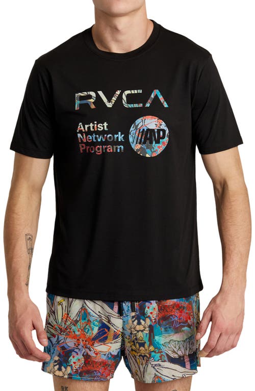 RVCA x Sage Vaughn Performance Graphic T-Shirt Black at Nordstrom,