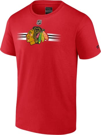 Lids Chicago Blackhawks Fanatics Branded Authentic Pro Secondary Logo Long  Sleeve T-Shirt - Red
