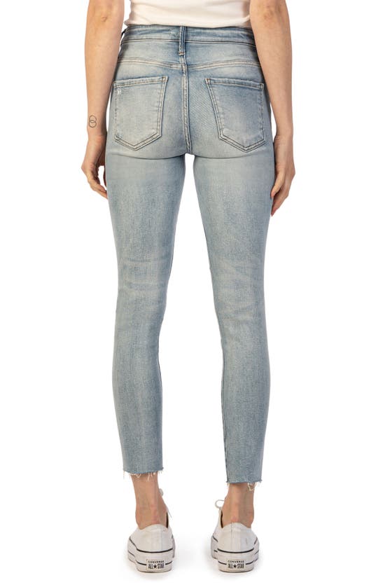 Shop Kut From The Kloth Charlize Fab Ab High Waist Crop Cigarette Jeans In Revelation