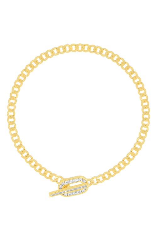 EF Collection Diamond Toggle Chain Bracelet in Yellow Gold 