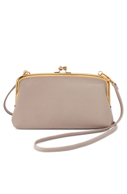 Shop Hobo Cora Leather Frame Crossbody Bag In Taupe