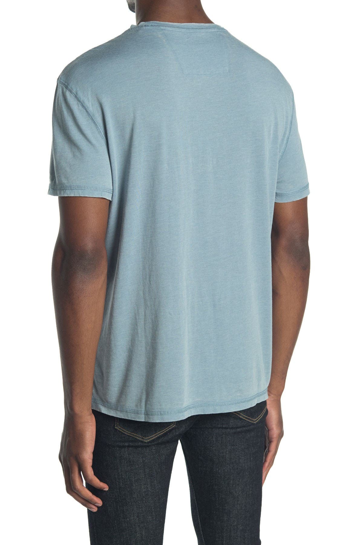John Varvatos Short Sleeve Crew Neck T-shirt In Light/pastel Blue7