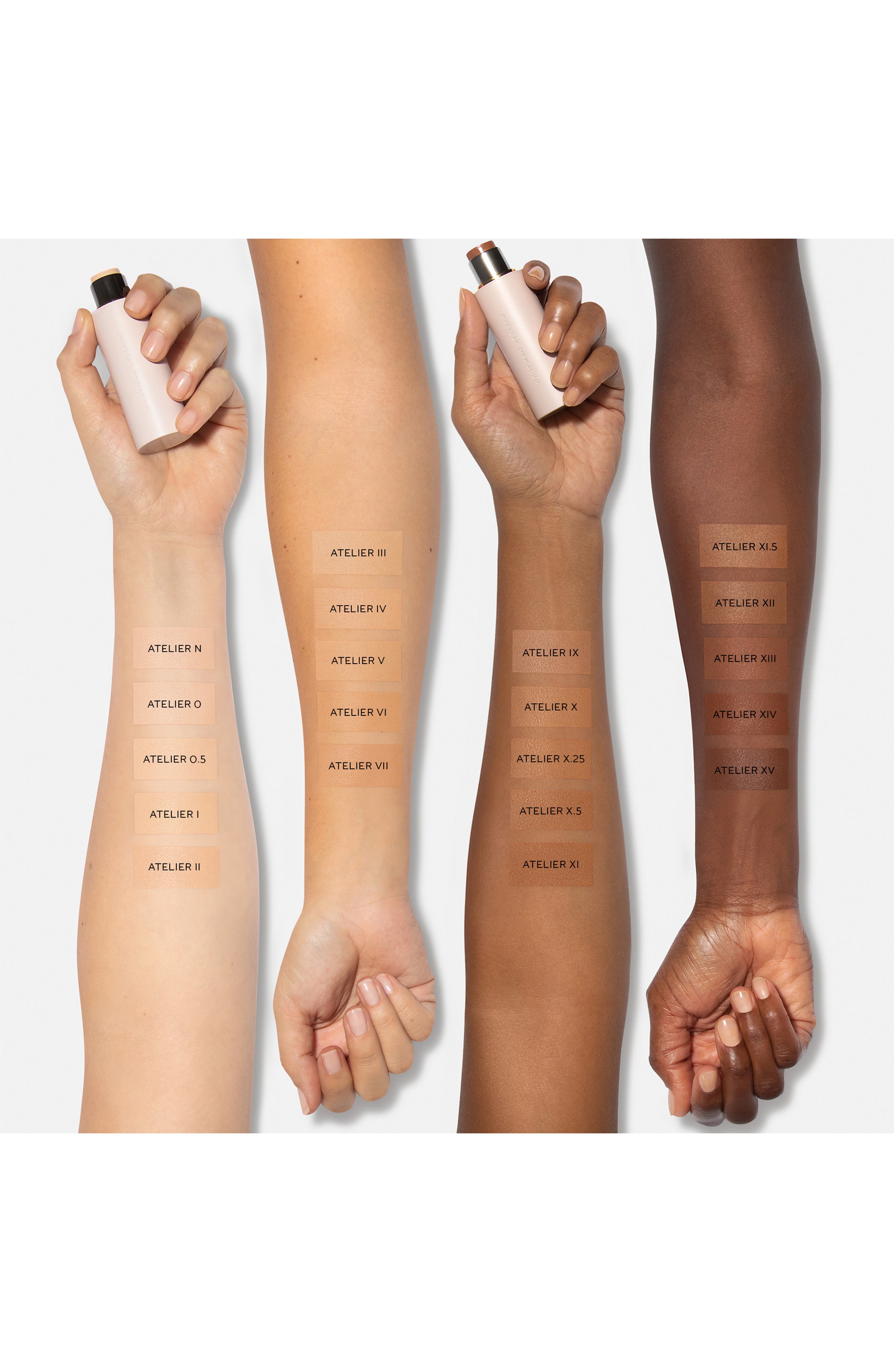 westman atelier vital skin foundation stick swatches