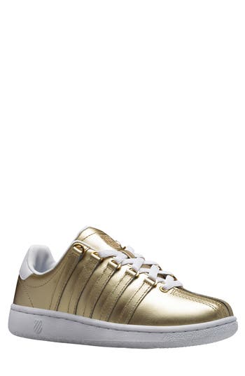 Shop K-swiss Classic Vn Sneaker In Gold/white