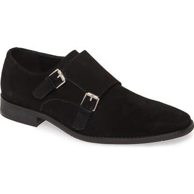 Calvin Klein Robbie Double Monk Strap Shoe, Black