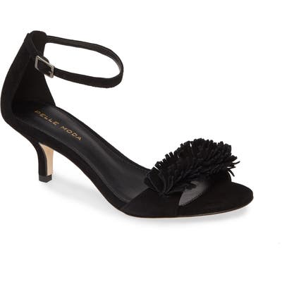 Pelle Moda Imee Ankle Strap Sandal- Black