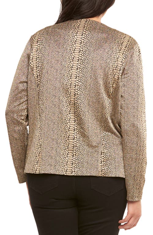 Tart Sun Blazer Snake Print Jacket In Gold Snake