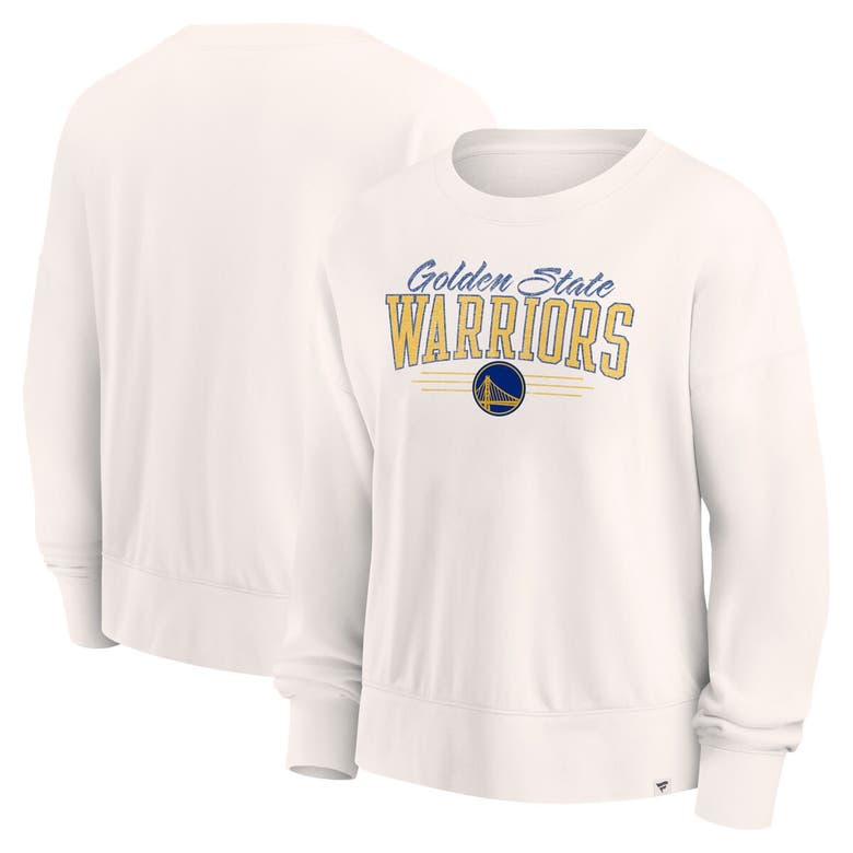 Shop Fanatics Branded Cream Golden State Warriors Close The Game Pullover Sweatshirt