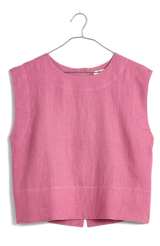 Shop Madewell Bateau Neck Tank In Shaded Pink