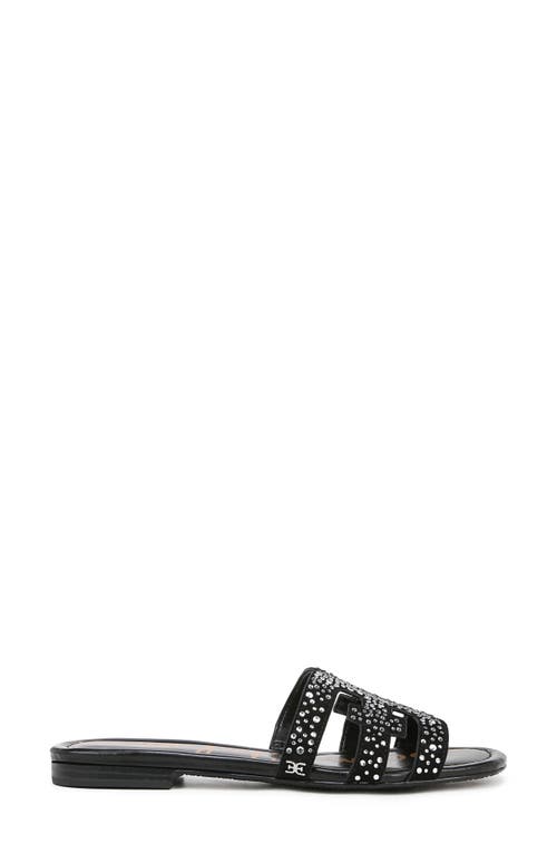 Shop Sam Edelman Bay Gem Slide Sandal In Black