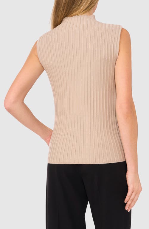 Shop Halogenr Halogen(r) Mock Neck Sleeveless Sweater In Coastal Beige