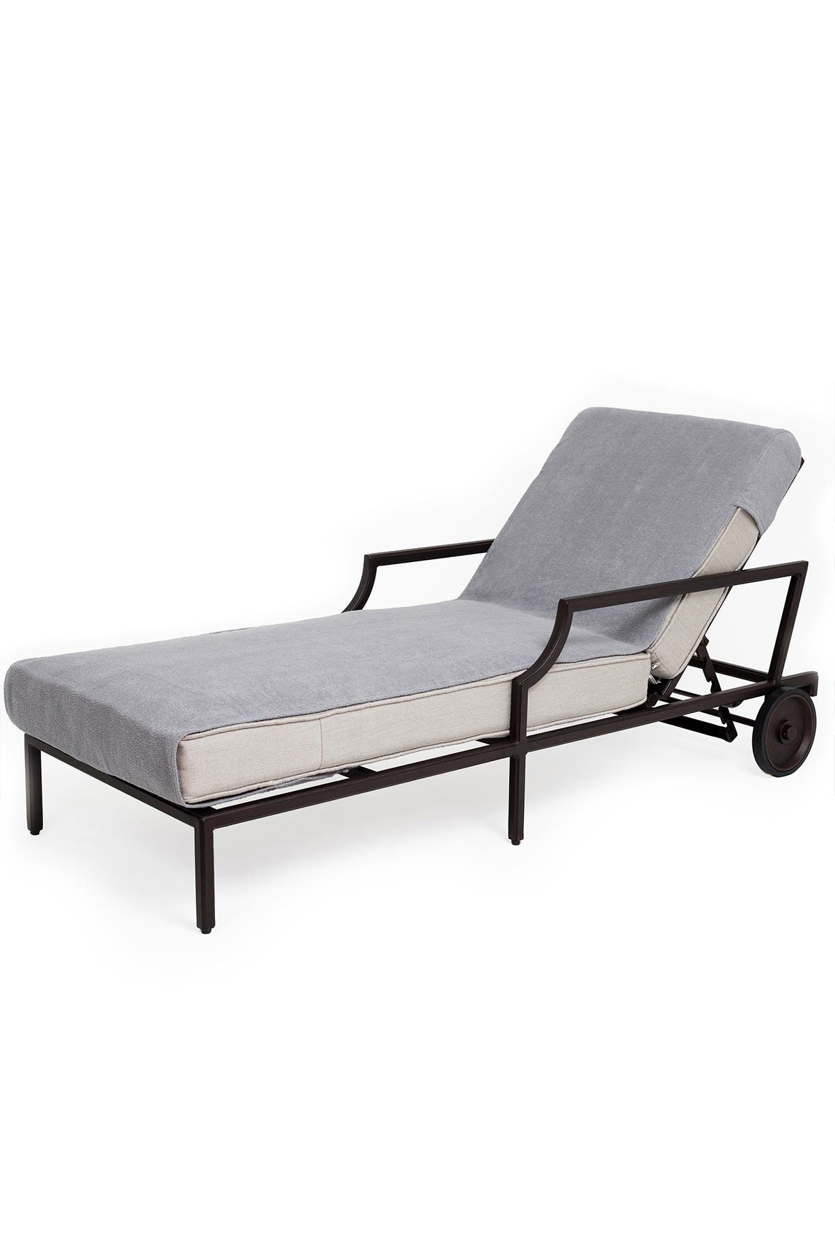folding padded chaise lounge on Patio Furniture Accessories Linum Home Textiles Cl00 Swp Anc Anchor W P Chaise Lounge Cover White Patio Lawn Garden