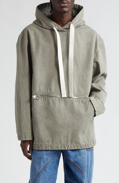 JW Anderson Garment Dyed Cotton Hoodie in Grey at Nordstrom, Size Small