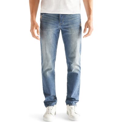 Devil-Dog Dungarees Slim Fit Performance Stretch Jeans, Blue