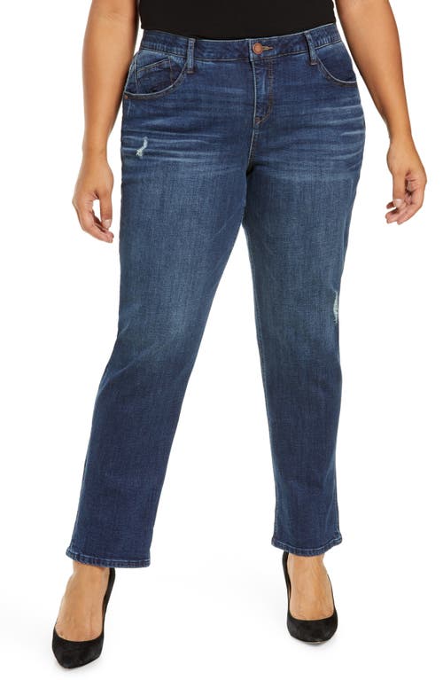 Wit & Wisdom 'Ab'Solution Cuffed Girlfriend Jeans in Bl-Blue at Nordstrom,  22W