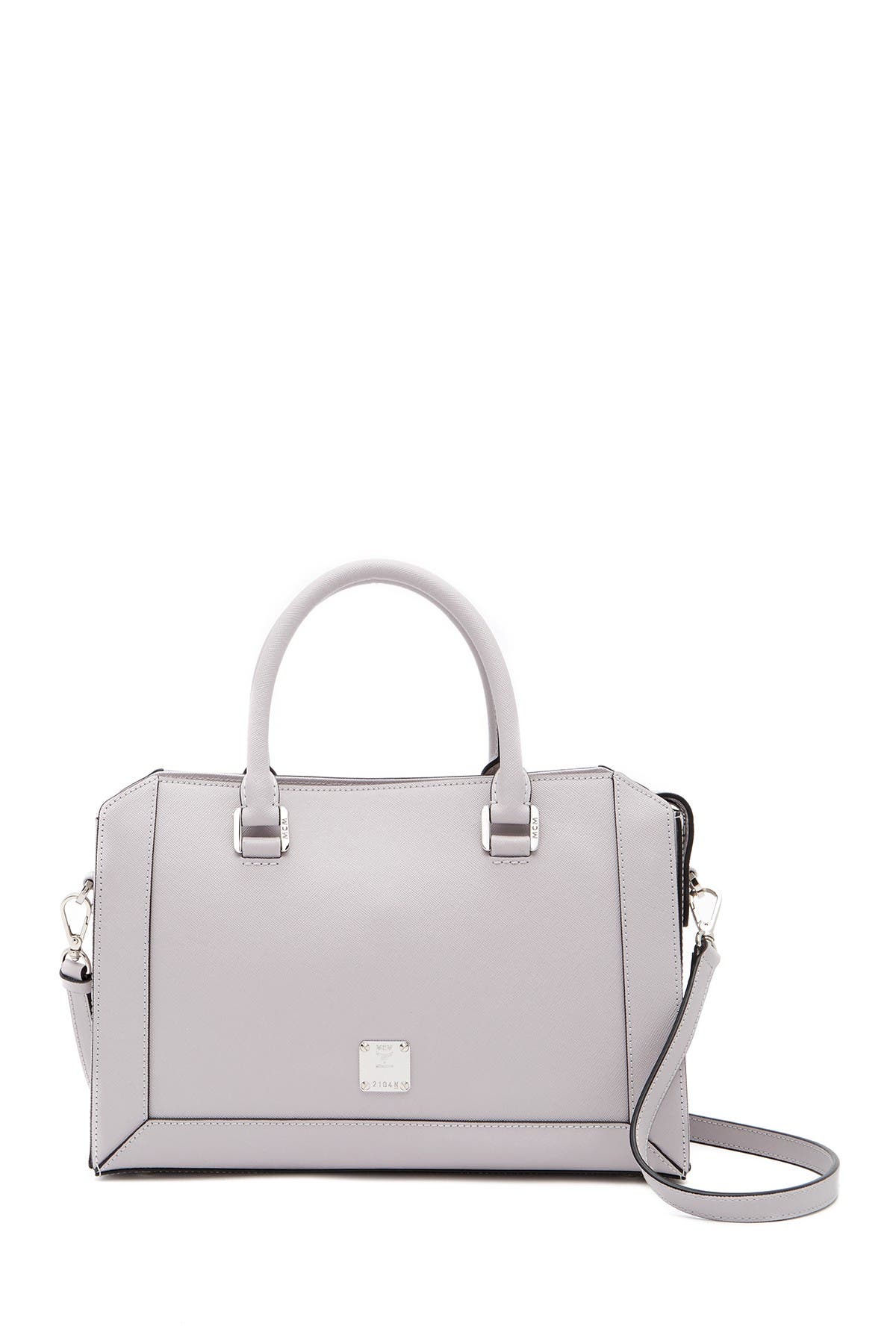 grey mcm tote