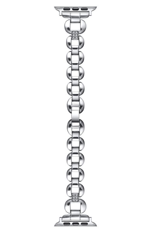 The Posh Tech Joy Stainless Steel Apple Watch® Watchband In Silver