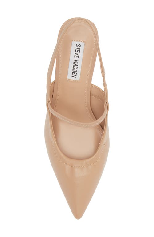 Steve Madden Grae Slingback Pump In Nude Leather