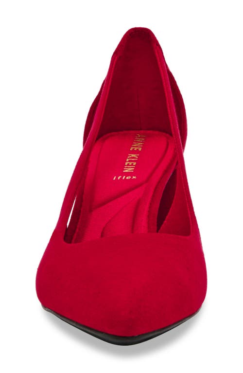 Anne Klein Women's Berkeley Block Heel Dress Pumps In Deep Red