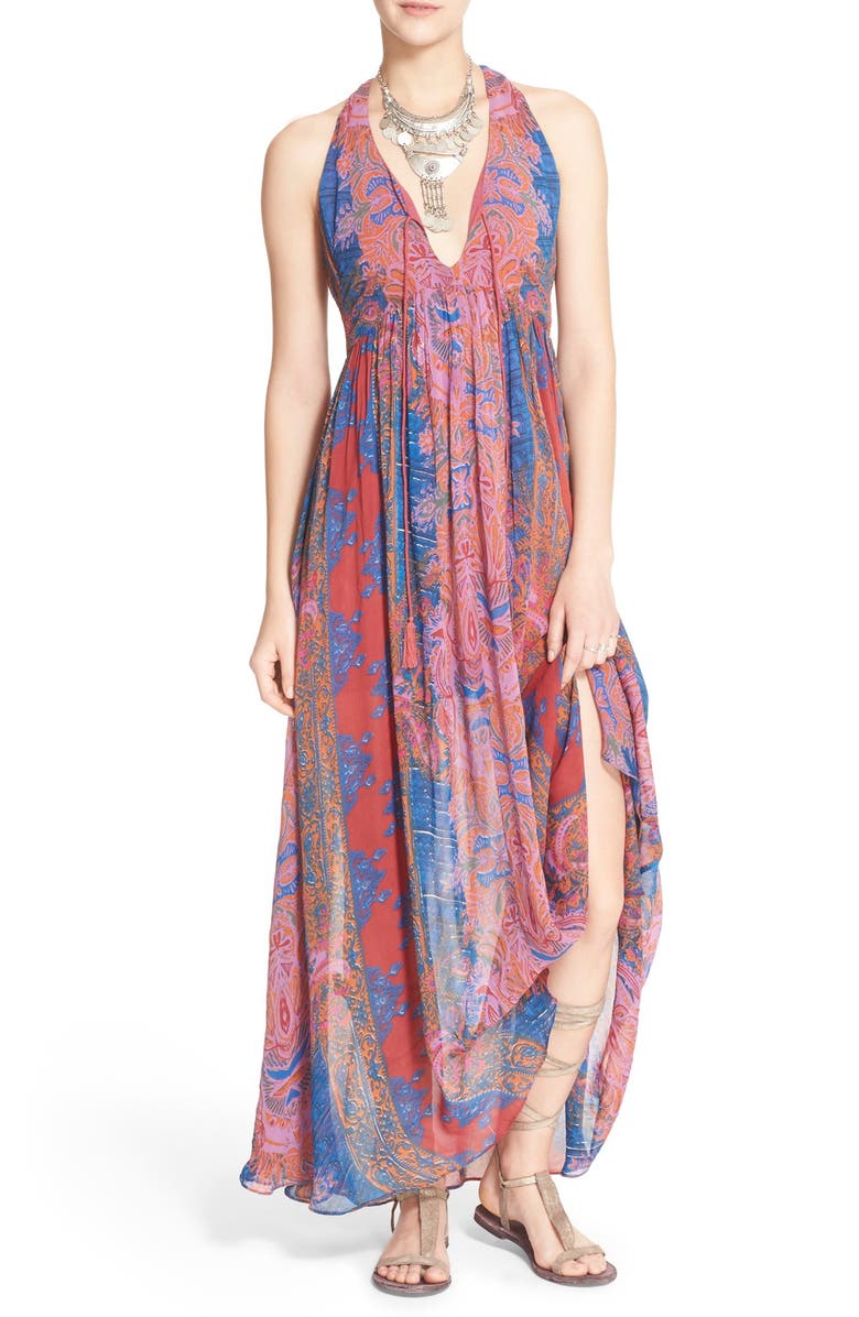 Free People 'Unattainable' Mixed Print Maxi Dress | Nordstrom