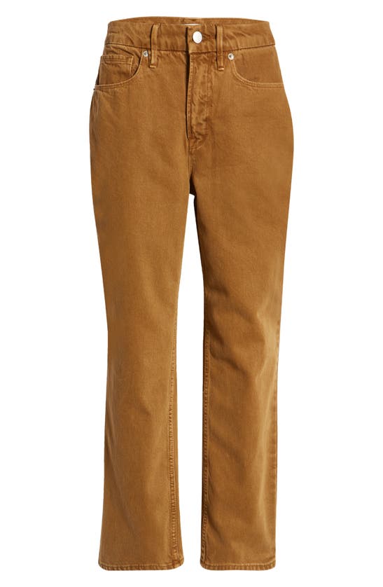 Good American '90s Duster Straight Leg Jeans In Bronze Brown001