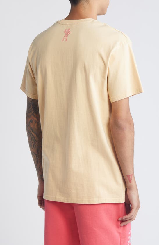 Shop Billionaire Boys Club Flamillionaire Cotton Graphic T-shirt In Beige