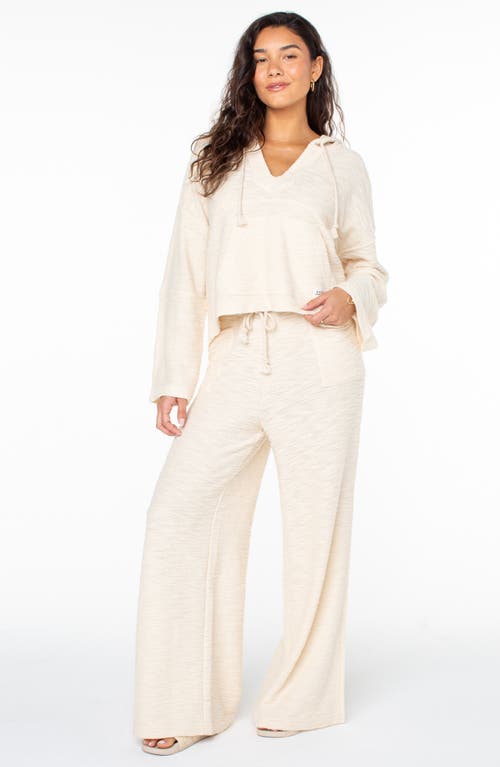 Roxy Beach Breeze Split Hem Pants In Parchment