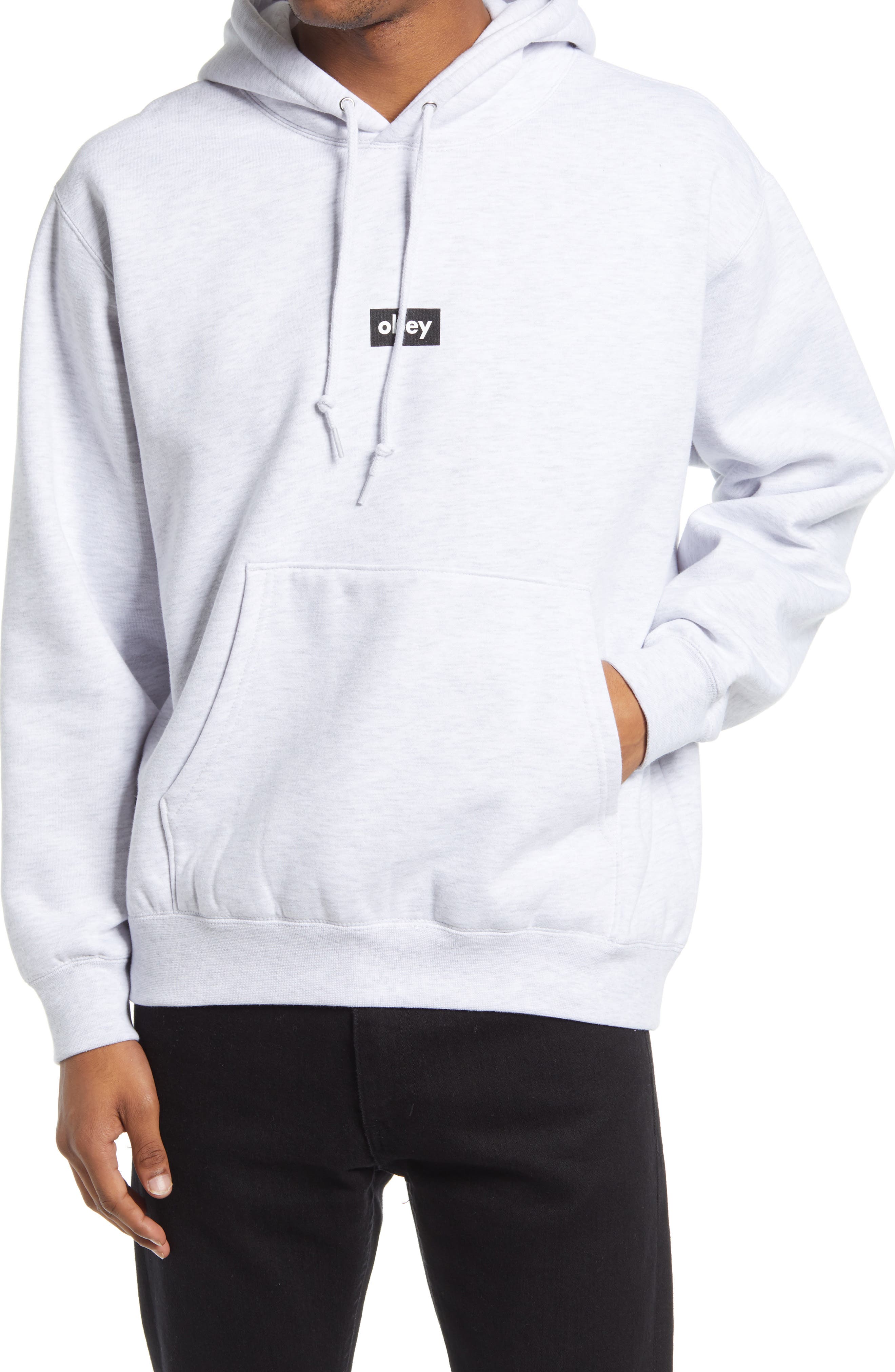 obey logo hoodie