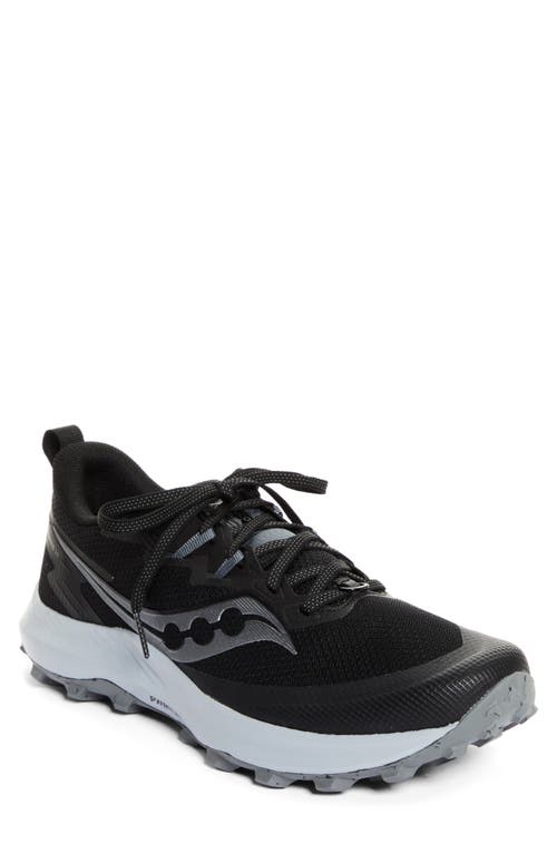 Saucony Peregrine 14 Trail Running Shoe Black/Carbon at