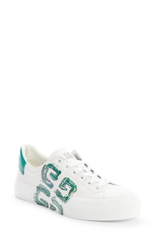 Givenchy x Josh Smith City Sport Sneaker in White/Green