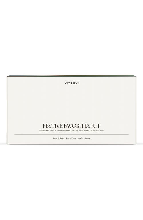 Vitruvi Festive Favorites Diffuser Scents 4-piece Essential Oil Kit In No Color