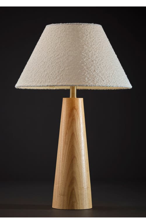 Adesso Lighting Brayden Tapered Table Lamp In Natural Wood
