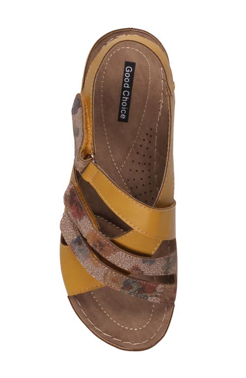 Good Choice New York Dalary Ankle Strap Sandal In Yellow