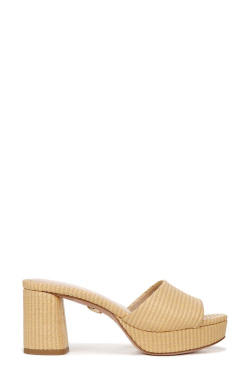 Shop Veronica Beard Dali Platform Slide Sandal In Green/natural