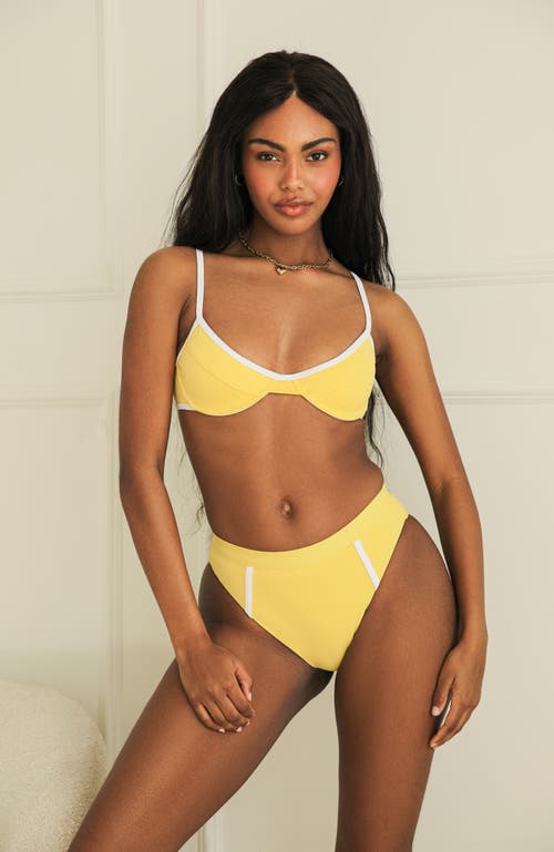 Dippin Daisys West Coast Underwire Top In Yellow