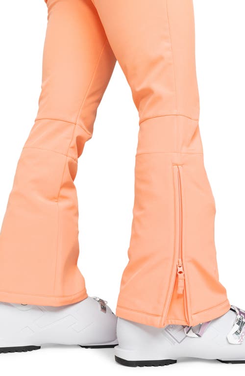 Roxy Summit Snow Bib Pants In Peach Pink