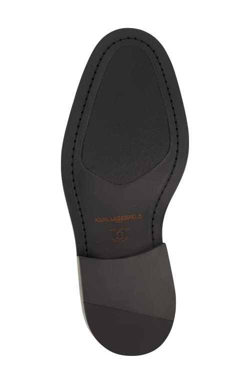 Karl Lagerfeld Men's White Label Leather Double Monk Strap Shoes In Brown