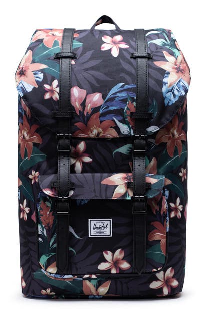 Herschel Supply Co 'little America' Backpack In Summer Floral Black