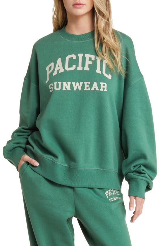 PACSUN LOGO GRAPHIC CREWNECK SWEATSHIRT