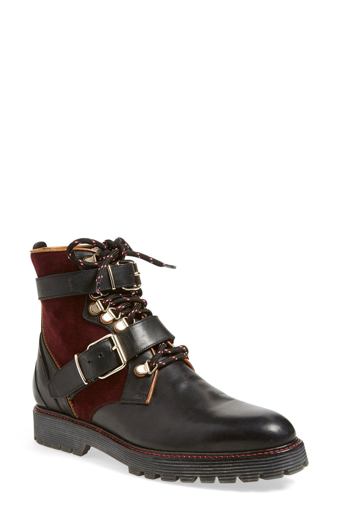 burberry lace up boots