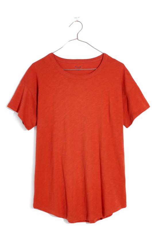 Madewell Vintage Crew Neck Cotton T-shirt In Southwestern Clay