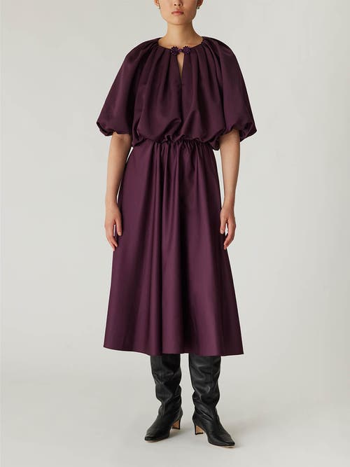 Shop Rebecca Taylor Techy Sateen Skirt In Plum