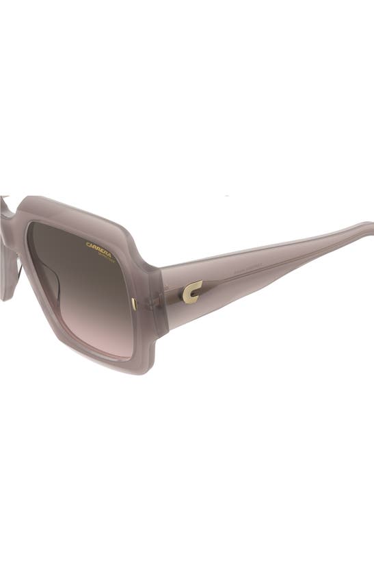 Shop Carrera Eyewear 54mm Gradient Rectangular Sunglasses In Beige/ Brown Gradient