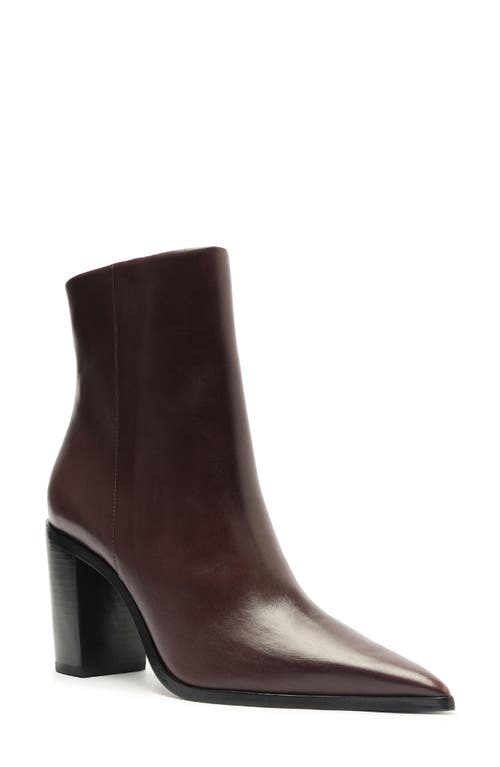SCHUTZ SCHUTZ MIKKI POINTED TOE BLOCK HEEL BOOTIE 